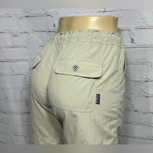 Patagonia Size 4 Upcountry Tan Khaki Elastic Drawstring Waist Hiking Shorts EXC!